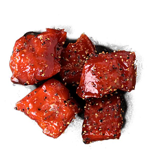 Hardy Buoys Peppercorn Smoked Wild Salmon Nuggets ~100g