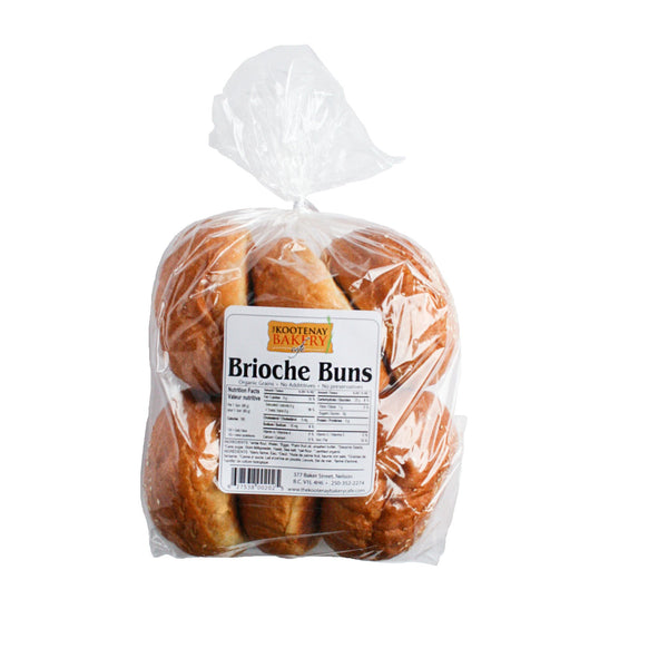 Kootenay Bakery Co op Brioche Buns 6pk