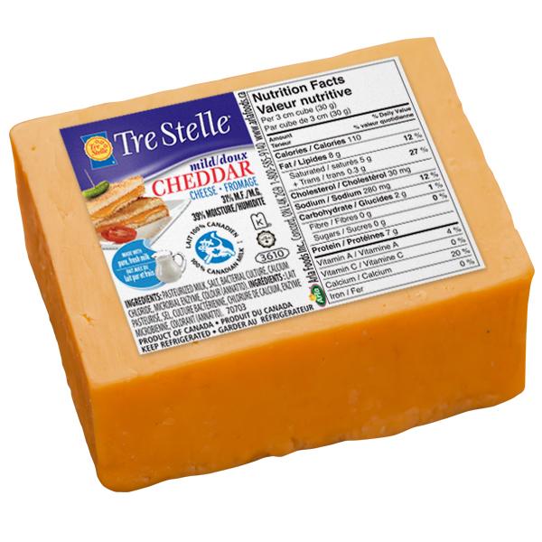 Tre Stelle Medium Orange Cheddar ~300g