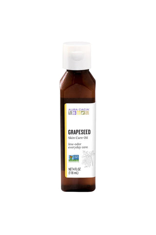 Aura Cacia Grapeseed Oil (118ml/473ml)