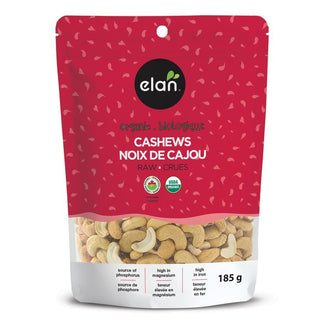 Elan Organic Raw Cashews 185g