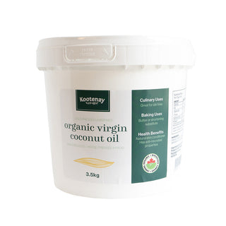 Kootenay Co op Bulk Coconut Oil Virgin Organic 3.8kg