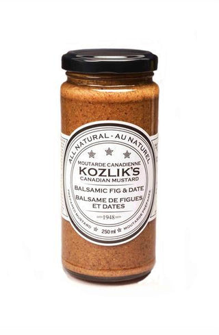 Kozliks Canadian Mustard Balsamic Fig & Date Mustard 250ml